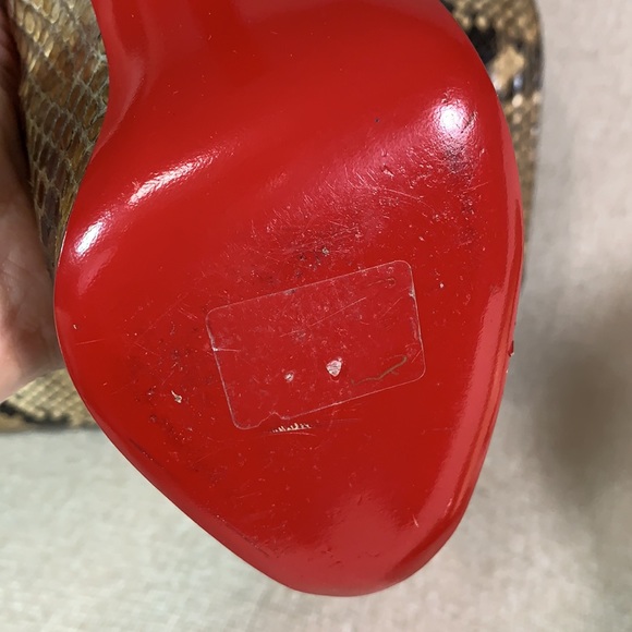 Christian Louboutin Very Prive Python Pumps 35.5 - Picture 12 of 15